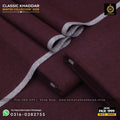 Dark Maroon Classic Khaddar Suit