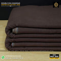 Chocolate Brown Double Goli Khaddar Suit
