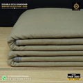 Sand Green Double Goli Khaddar Suit