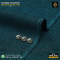 Teal Blue Safeeni Khaddar Suit