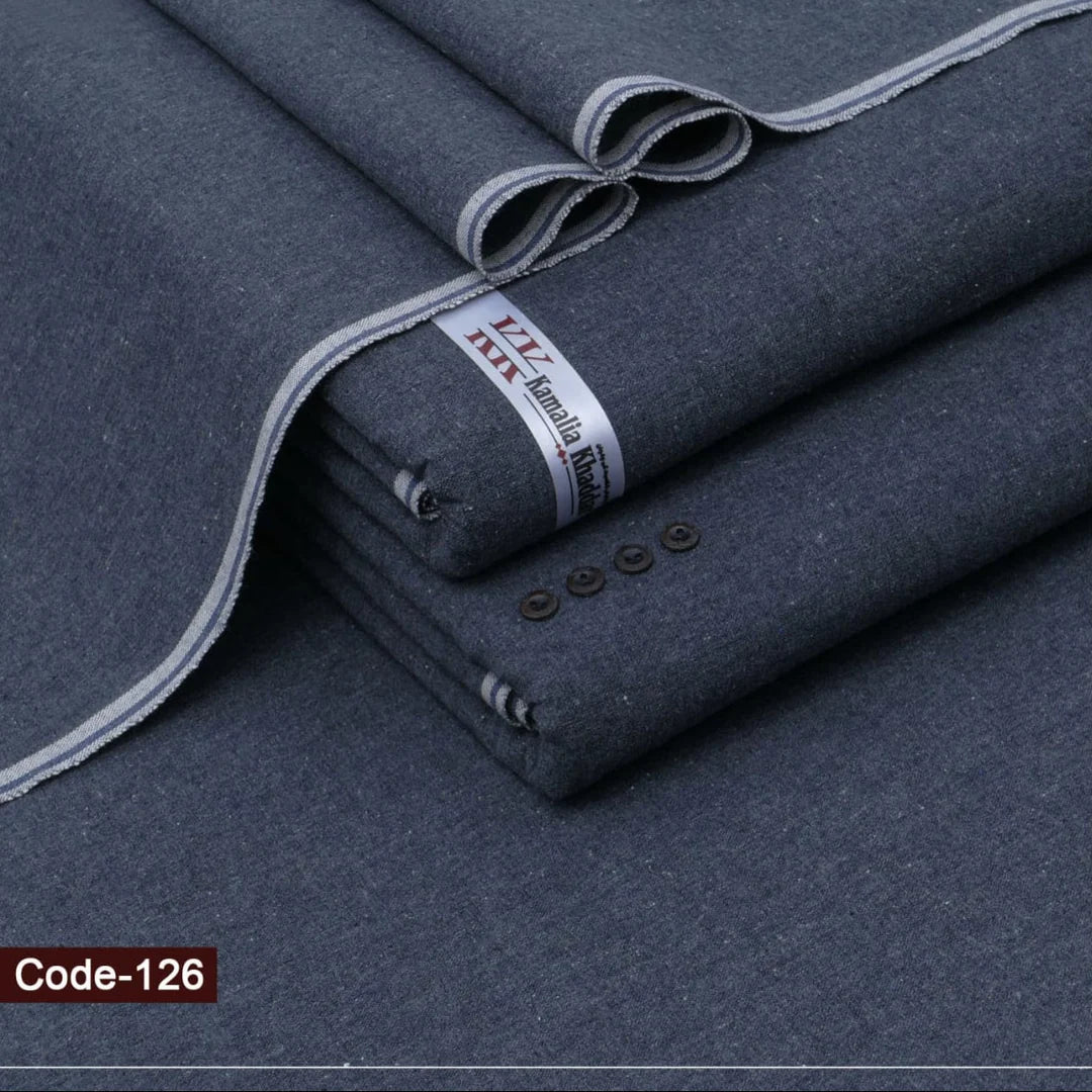 Charcoal Grey Diamond Khaddar Suit