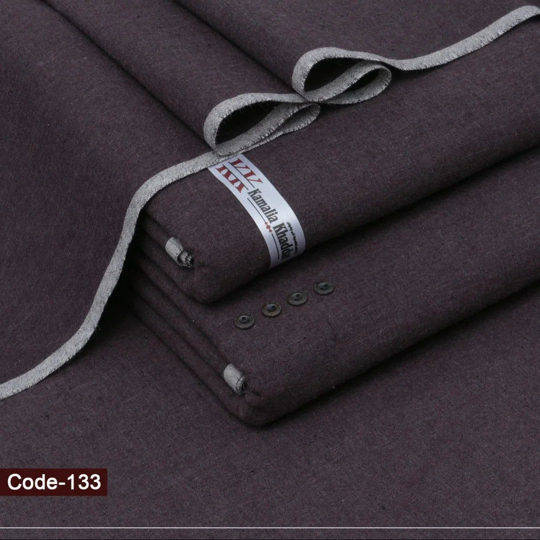 Deep Brown Diamond Khaddar Suit