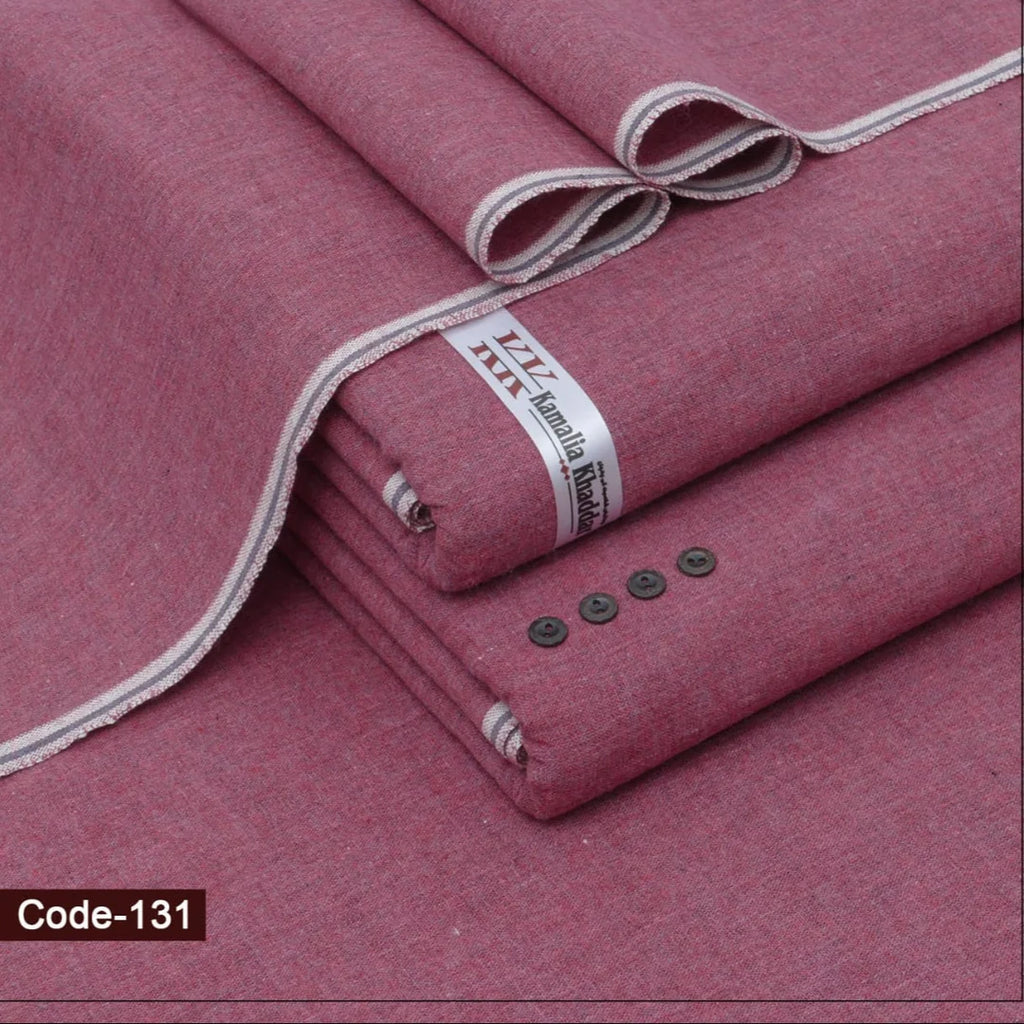Plum Pink Diamond Khaddar Suit