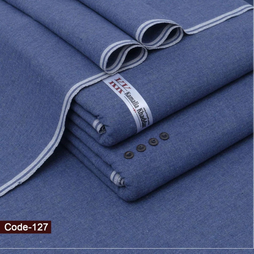 Ocean Blue Diamond Khaddar Suit