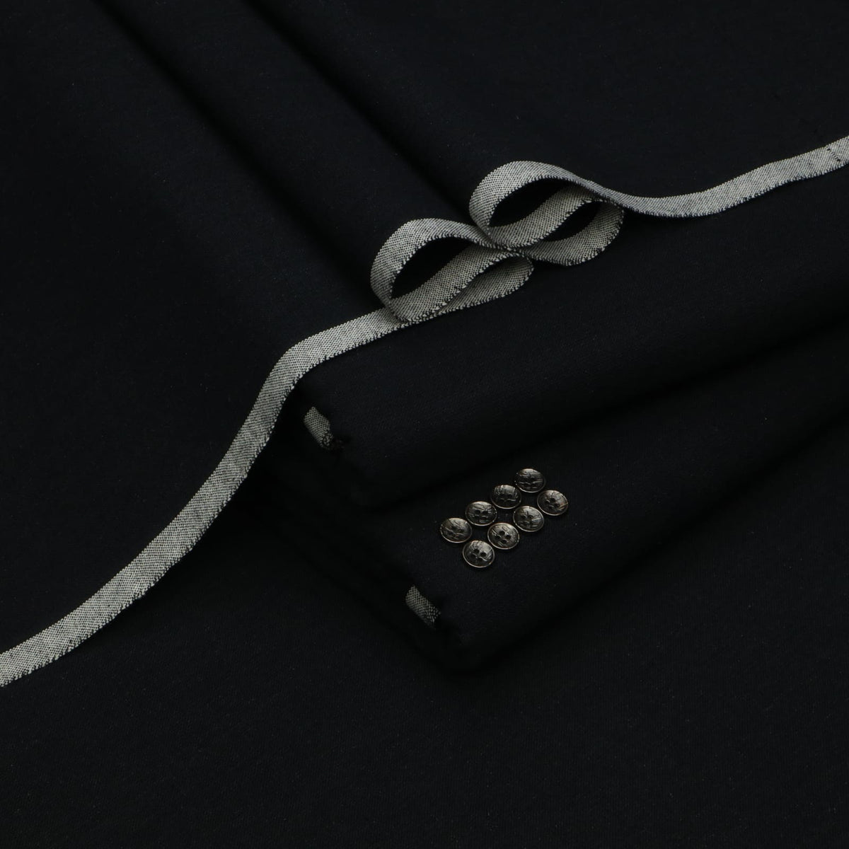 Pure Black Classic Goli Khaddar Suit