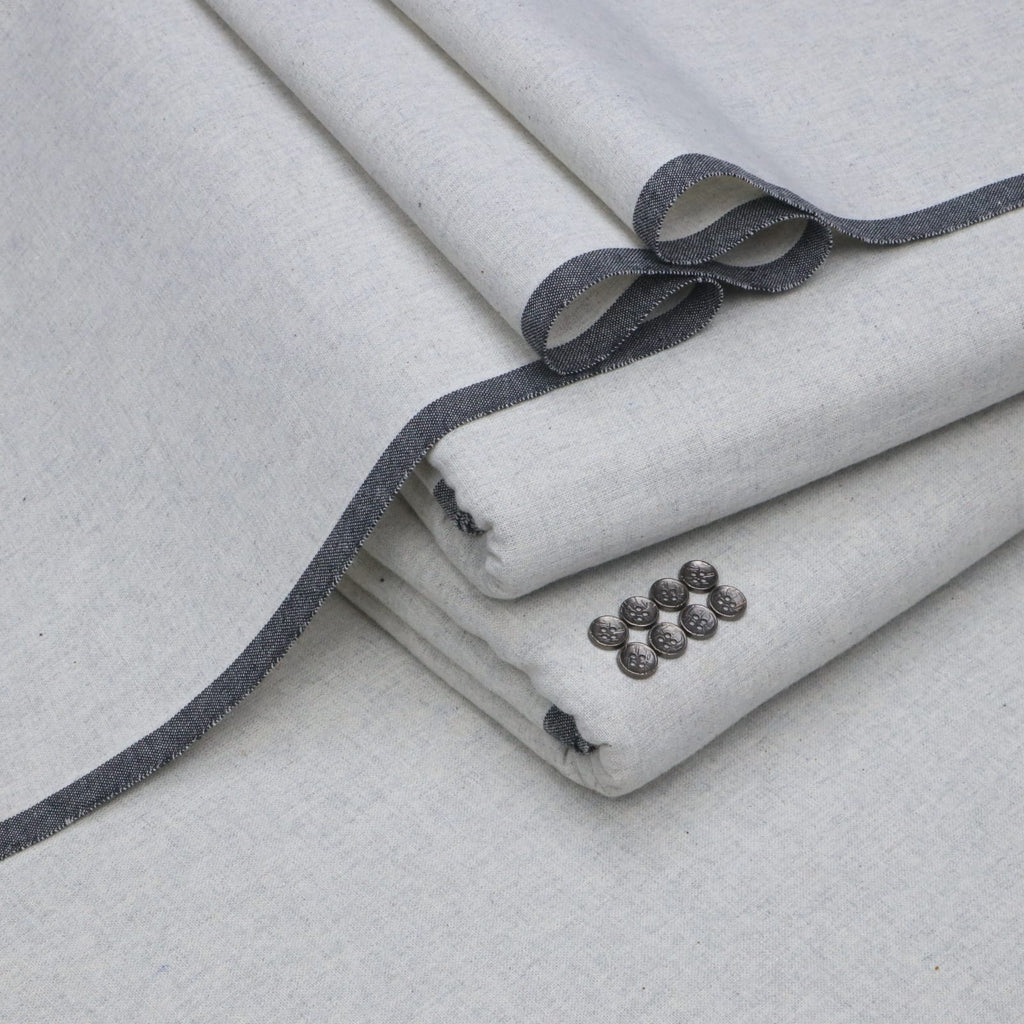 Silver Grey Classic Goli Khaddar Suit