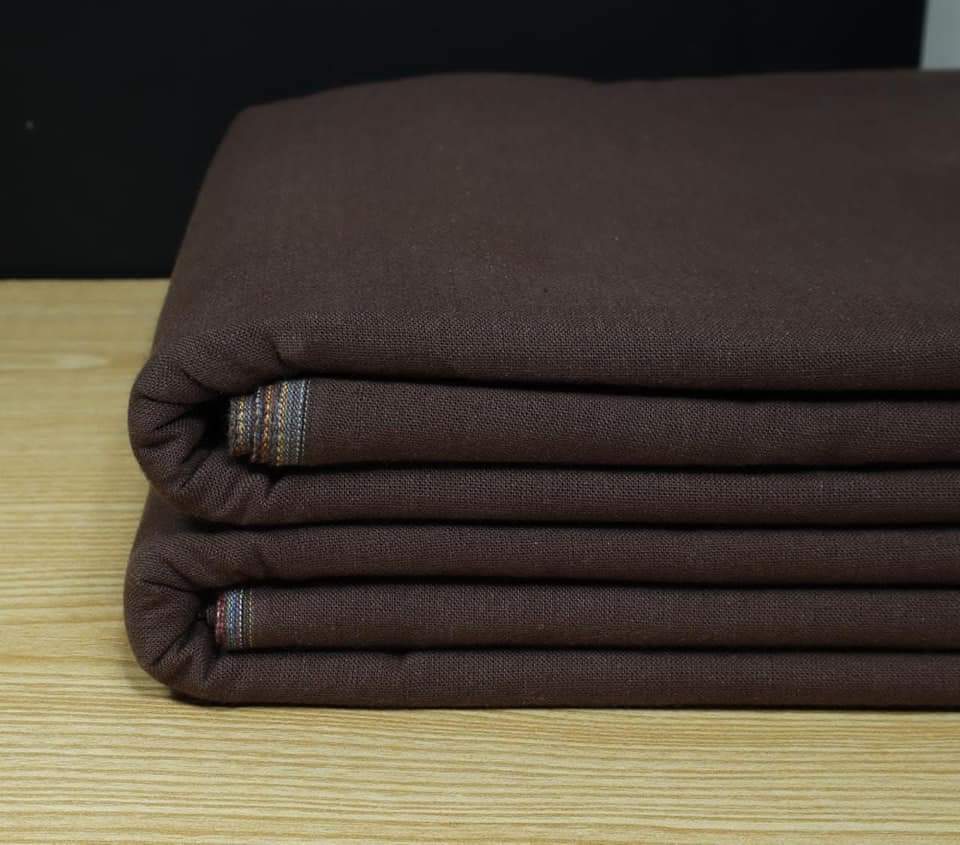 Chocolate Brown Double Goli Khaddar Suit