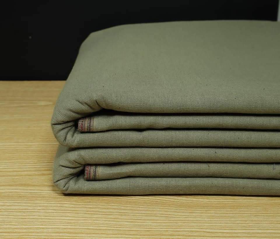 Sage Green Double Goli Khaddar Suit