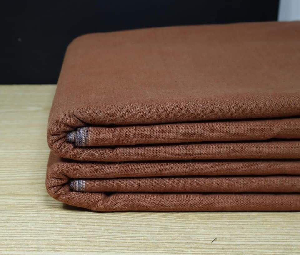 Rust Brown Double Goli Khaddar Suit